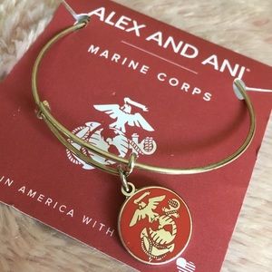 Alex and Ani U.S Marine Corps Charm Bangle